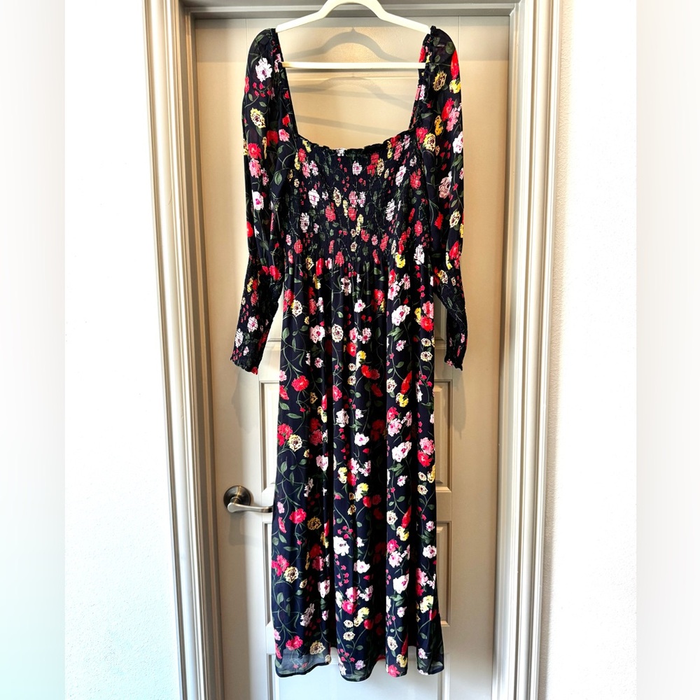 Hill House Blue Peony Bouquet Angelica Dress XL